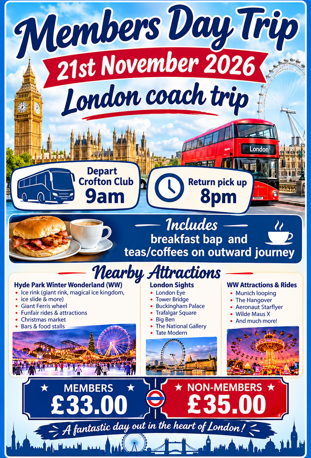 Members Day Trip To London